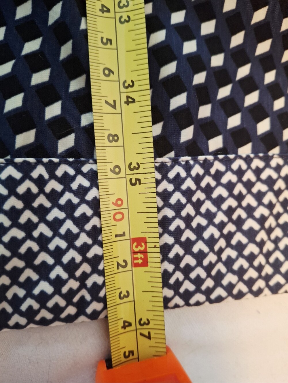 Sweet Smart Set Geometric Print  Elasticized Waist Dress. Ladies L. NWOT. - Picture 10 of 16